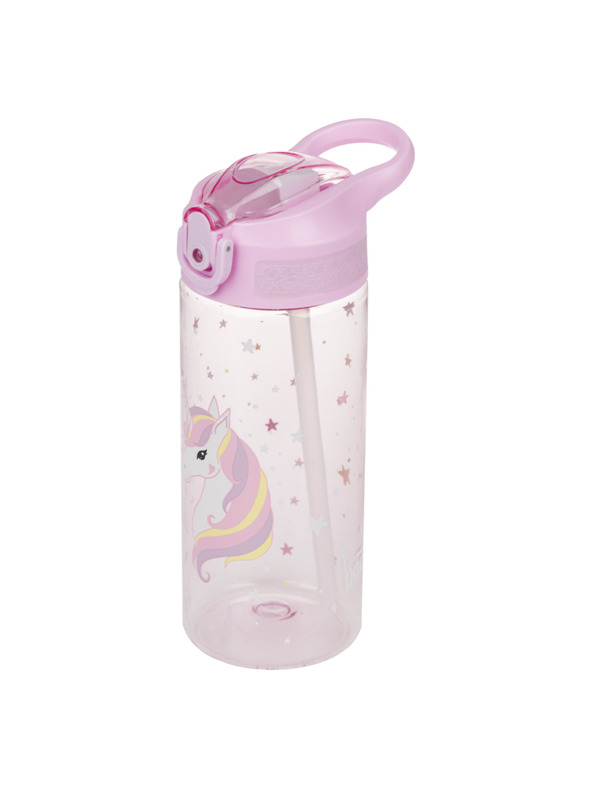 BAAGL  BAAGL Tritanska boca za piće sa slamkom Rainbow Unicorn 500 ml