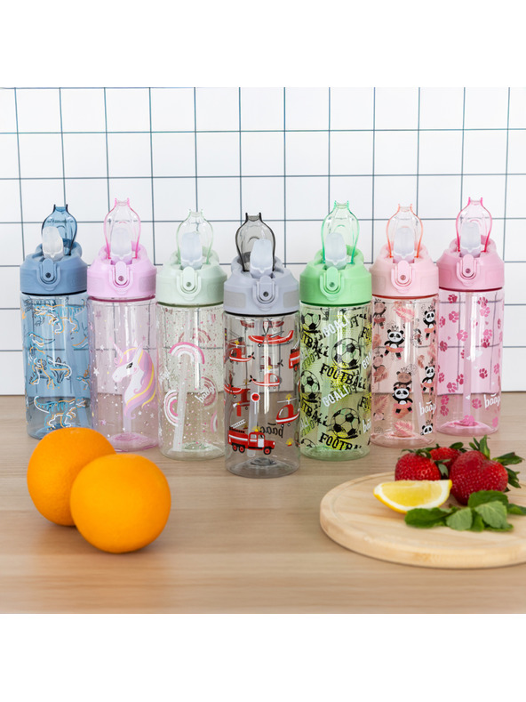BAAGL  BAAGL Tritanska boca za piće sa slamkom Rainbow Unicorn 500 ml