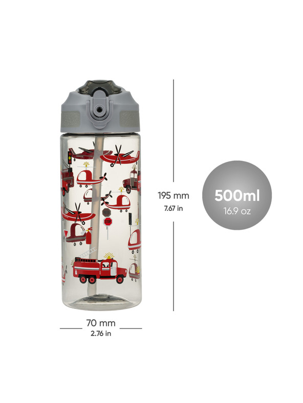 BAAGL  BAAGL Tritanska boca za piće sa slamkom Spasioci 500 ml