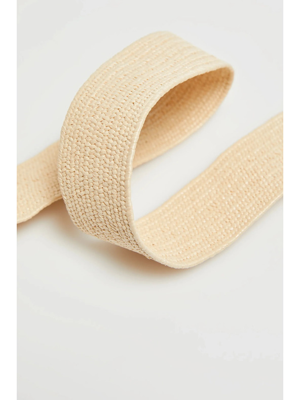 Moodo Bež pojas s okruglom kopčom