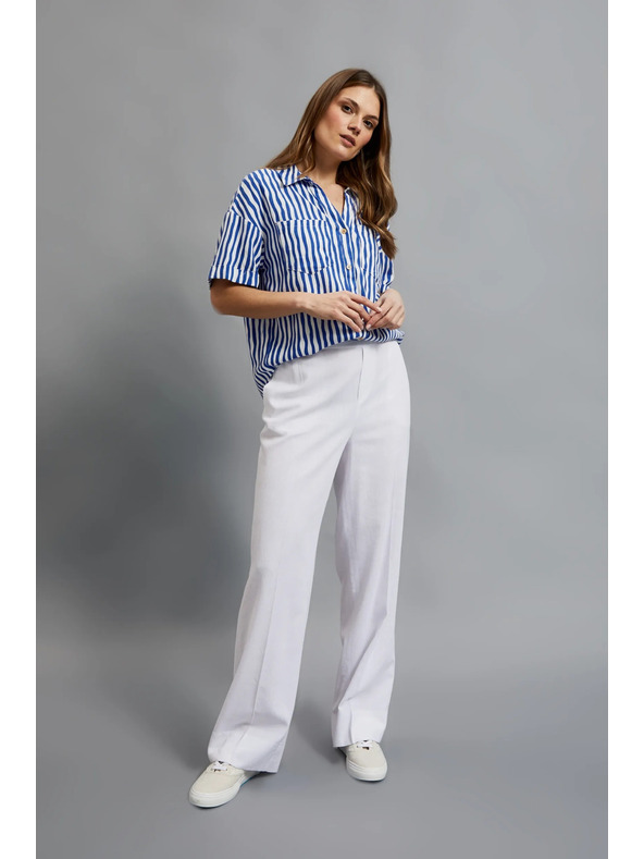 Moodo Bijele široke hlače