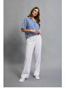 Moodo Bijele široke hlače