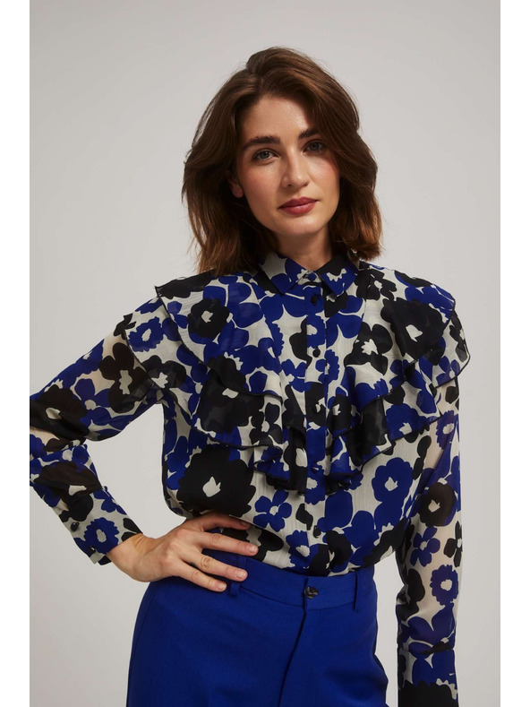 Moodo Šarena bluza s volanom