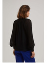 Moodo Crna bluza s prozirnim rukavima