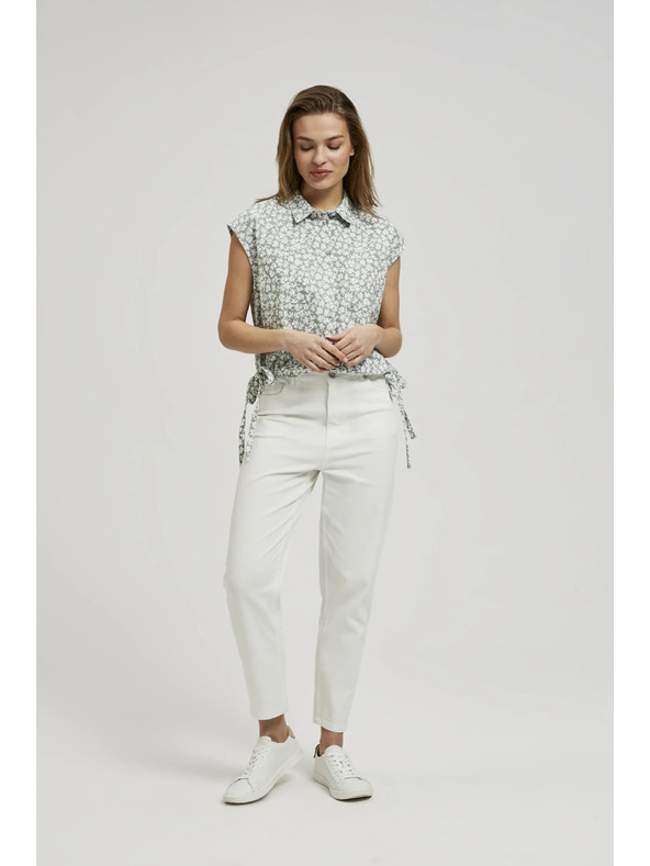 Moodo Uzorkovana bluza na vezivanje