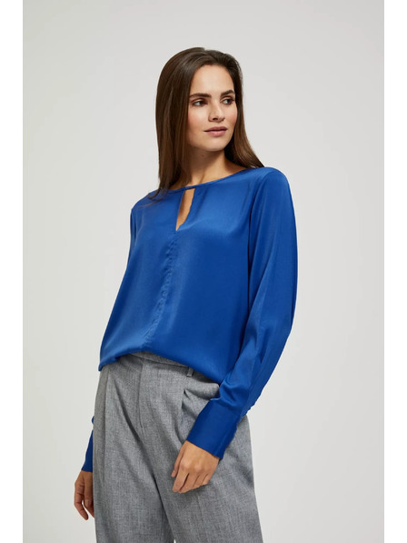 Moodo Plava sjajna bluza Moodo
