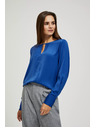 Moodo Plava sjajna bluza Moodo