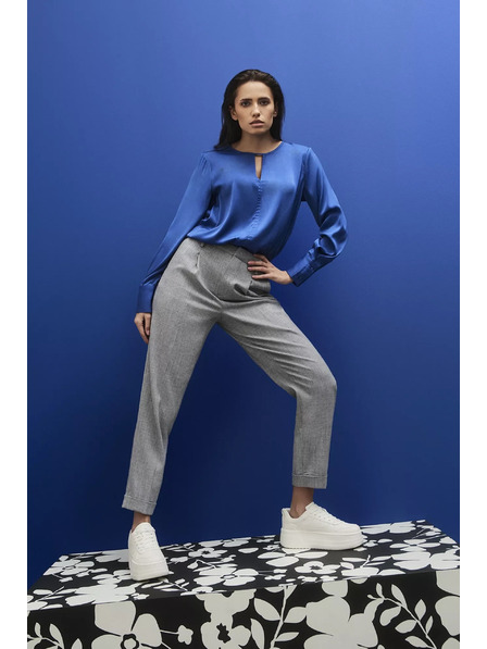 Moodo Plava sjajna bluza Moodo