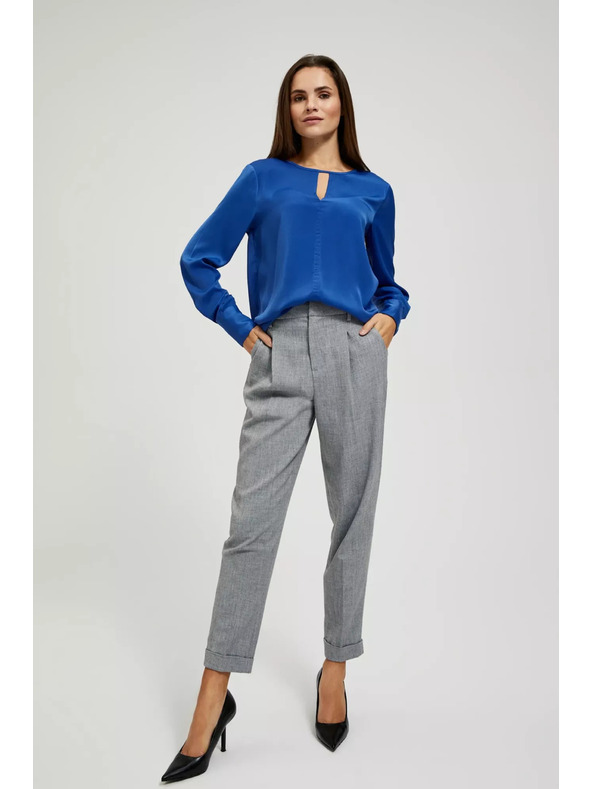 Moodo Plava sjajna bluza Moodo