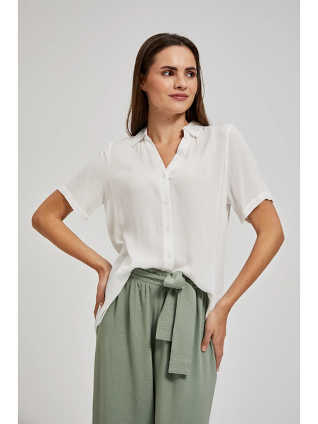 Moodo Bijela prozirna košulja Moodo