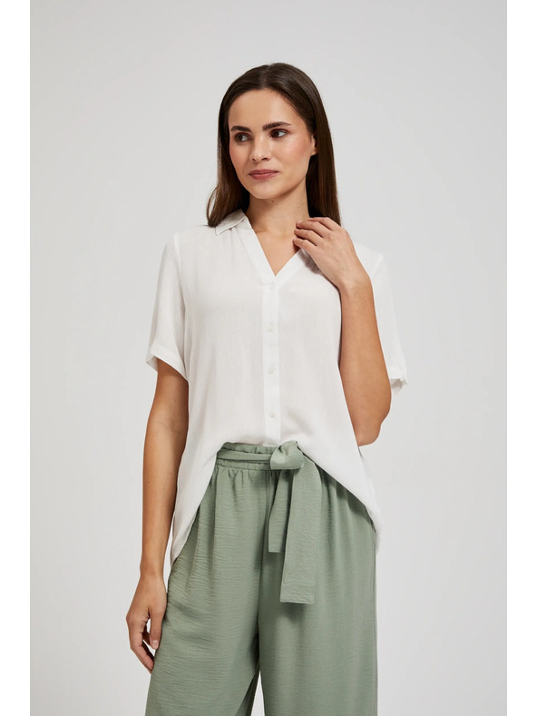 Moodo Bijela prozirna košulja Moodo