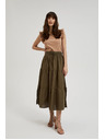 Moodo Khaki široka suknja Moodo
