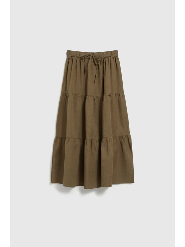 Moodo Khaki široka suknja Moodo