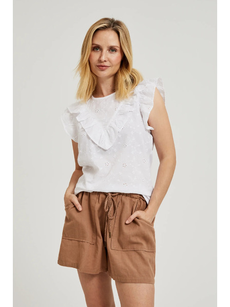 Moodo Bijeli top s volanima