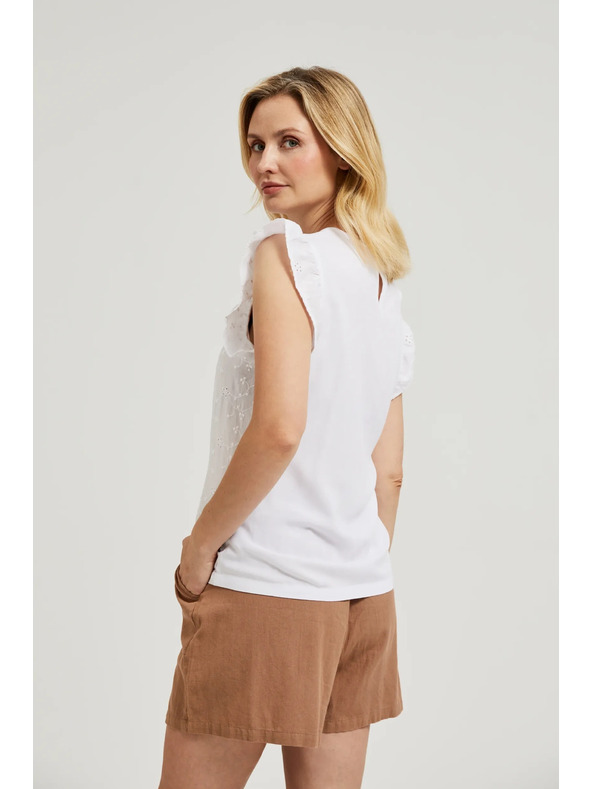 Moodo Bijeli top s volanima