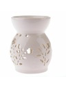 Casa de Engel Porculanska aroma lampa s cvjetovima, bijela, 1/48