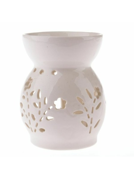 Casa de Engel Porculanska aroma lampa s cvjetovima, bijela, 1/48