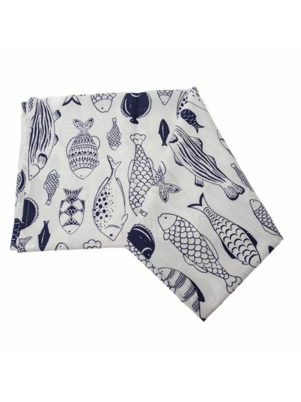 Casa de Engel Vodootportni tekstilni stolnjak - ribe, 6/24