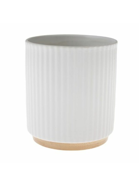 Casa de Engel Keramički cvijetnjak sa bambusnim postoljem, 0/18