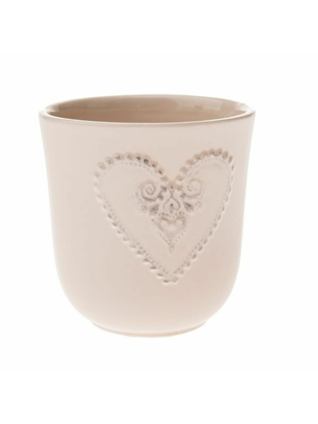 Casa de Engel Keramički poklopac za cvijetnjak sa srcem, 0/12