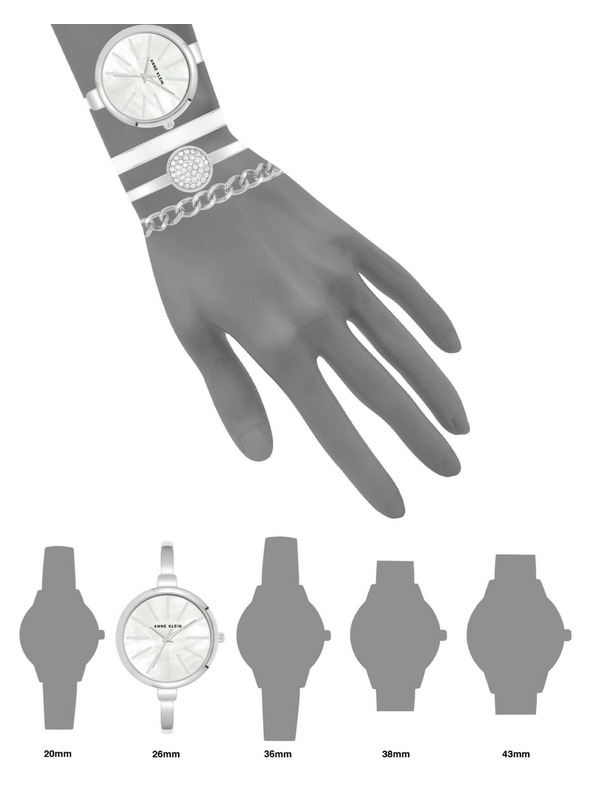 Anne Klein Ženski poklon set sata i narukvica Anne Klein AK/1471SVST