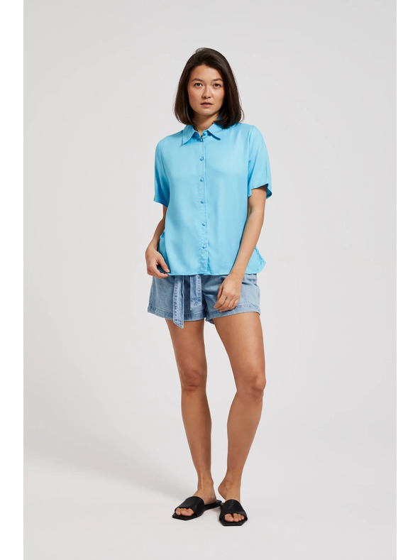 Moodo Svijetloplava košulja s kratkim rukavima