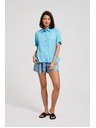 Moodo Svijetloplava košulja s kratkim rukavima