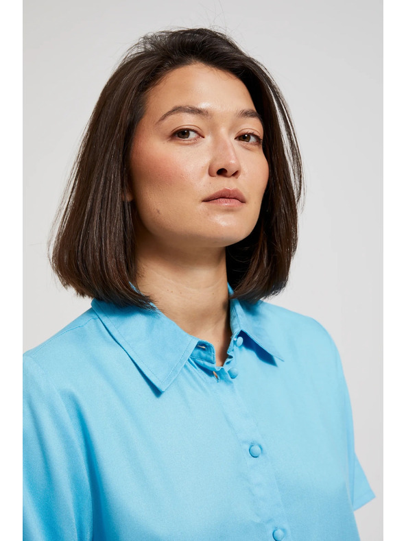 Moodo Svijetloplava košulja s kratkim rukavima