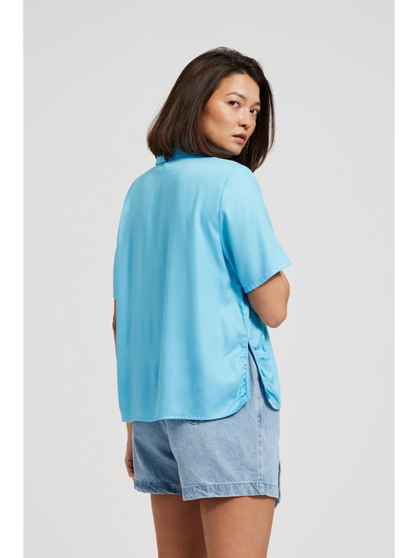 Moodo Svijetloplava košulja s kratkim rukavima