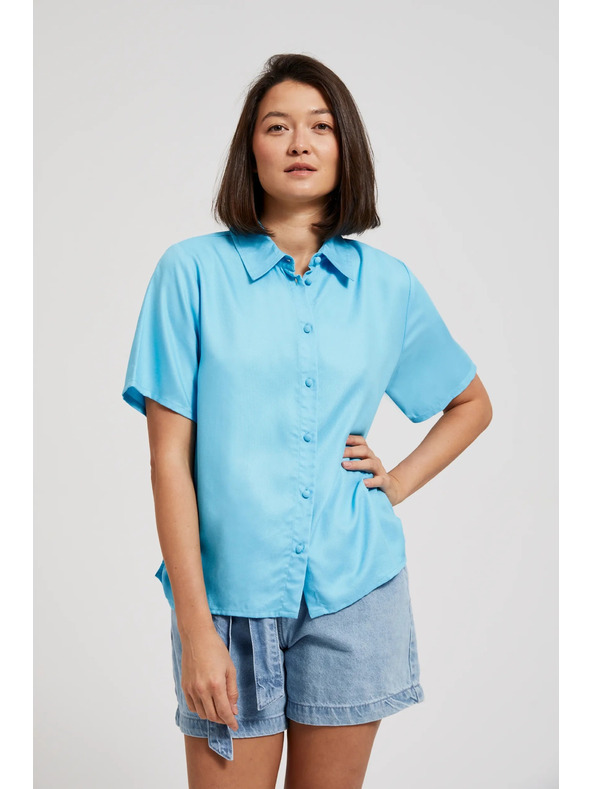 Moodo Svijetloplava košulja s kratkim rukavima