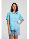 Moodo Svijetloplava košulja s kratkim rukavima