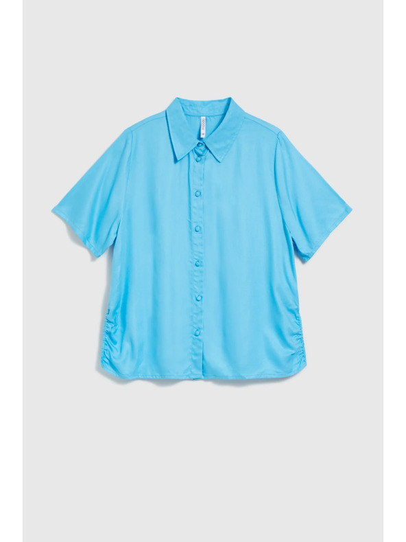Moodo Svijetloplava košulja s kratkim rukavima