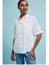 Moodo Bijela košulja s kratkim rukavima