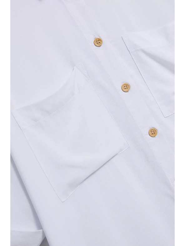 Moodo Bijela košulja s kratkim rukavima