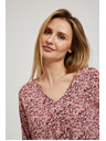 Moodo Ružasta bluza s vezivanjem