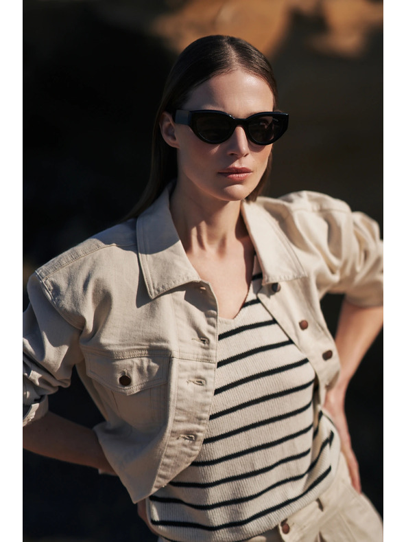 Moodo Krem traper jakna