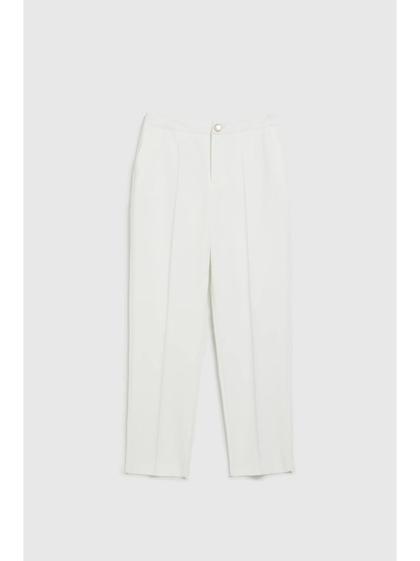 Moodo Bijele ravne hlače Moodo