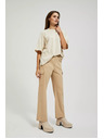 Moodo Bež hlače s džepovima