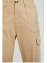 Moodo Bež hlače s džepovima