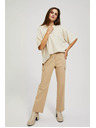 Moodo Bež hlače s džepovima