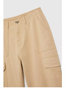 Moodo Bež hlače s džepovima