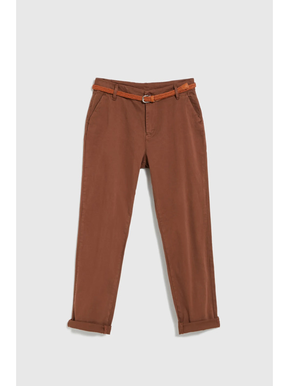 Moodo Smeđe hlače s remenom