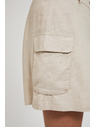 Moodo Krem kratke hlače s džepovima
