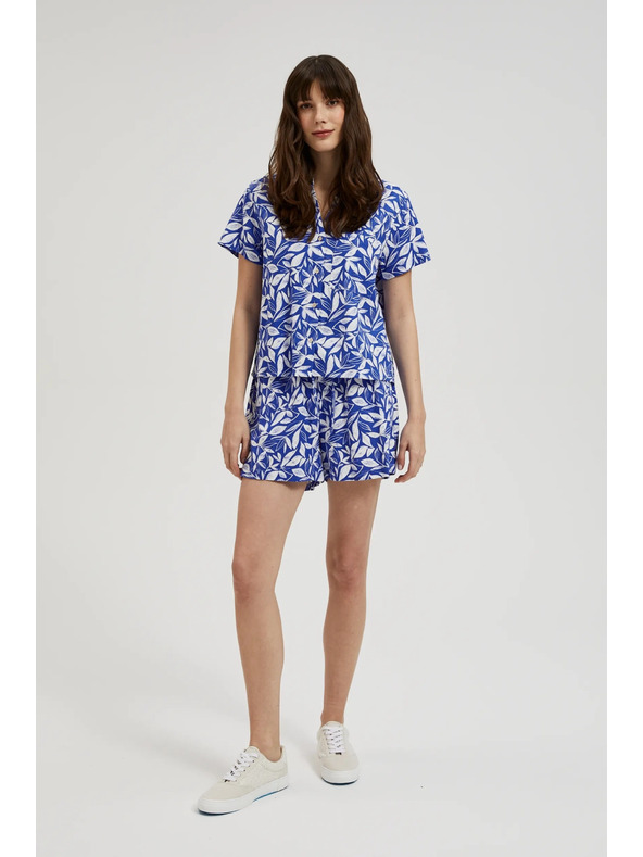 Moodo Modro-bijele kratke hlače Moodo