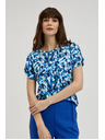 Moodo Plava uzorirana bluza