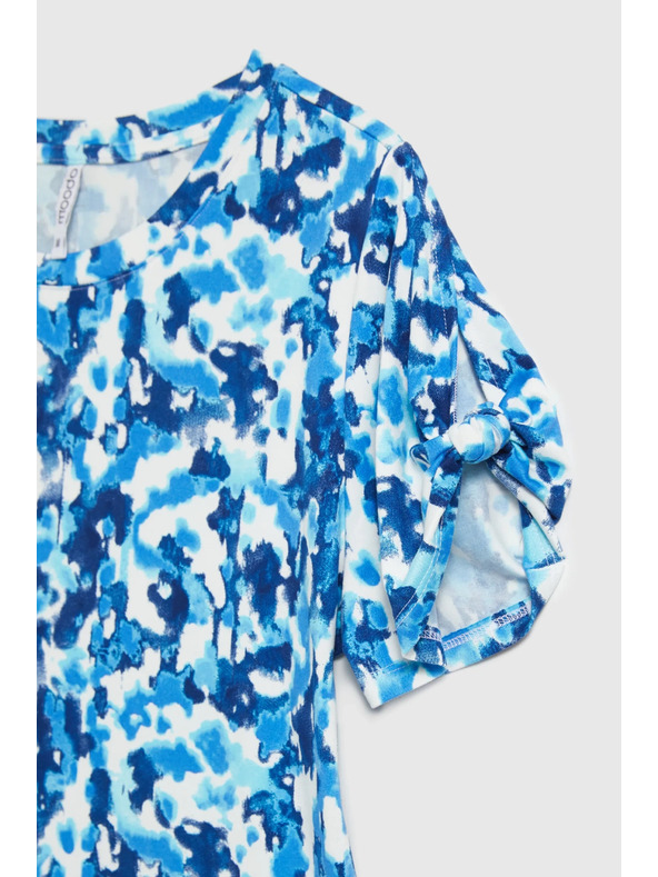 Moodo Plava uzorirana bluza