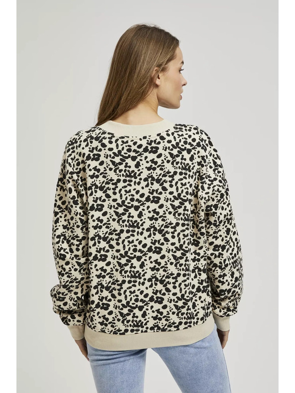 Moodo Uzorirana mikina s V-izrezom