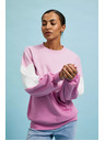Moodo Ružičasto-bijela mikina