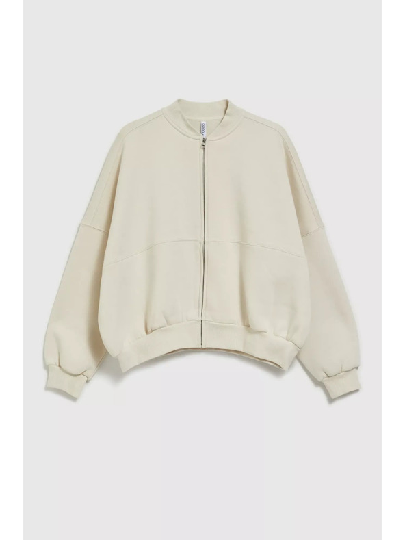Moodo Krem bomber jakna