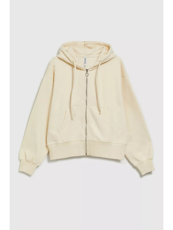 Moodo Krem zip mikina